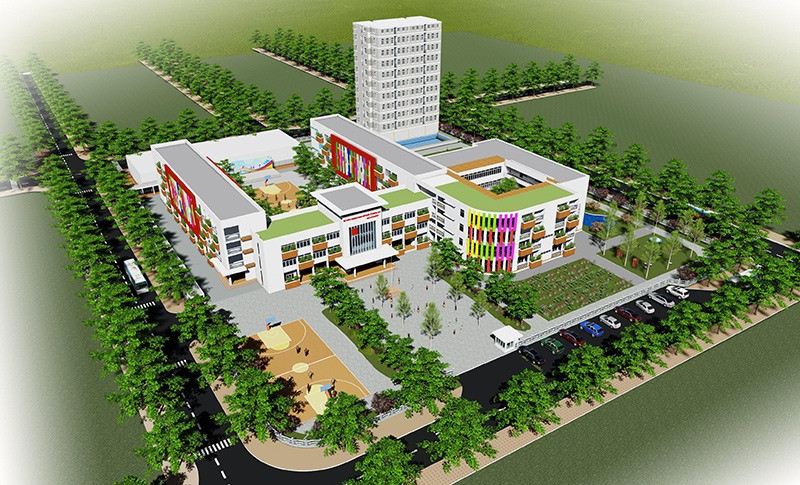 Mô hình trường học Quảng Nam Academy được xây dựng tại Khu dân cư Tây An Hà Quảng Phú. Ảnh: H.Q
