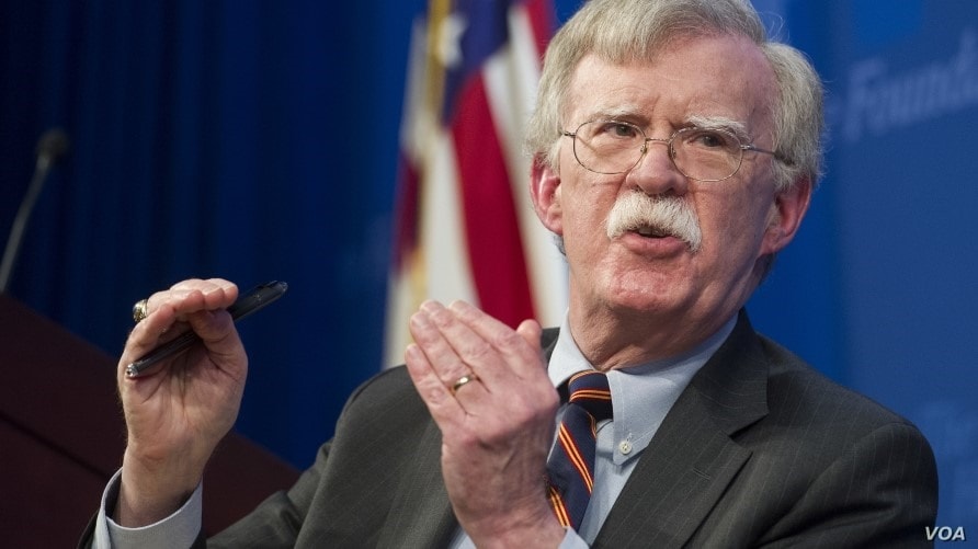 Trump’s Security Advisor John Bolton. Photo: AP