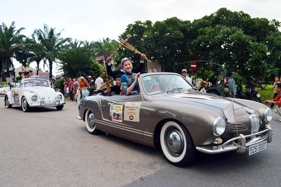 The parade attracts local people and visitors