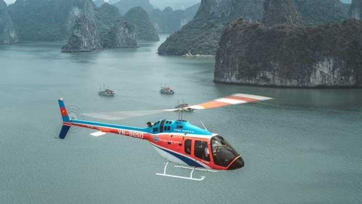 Most travelers tour this natural wonder aboard a cruise, but now there's another way to explore: by helicopter. Photo: CNN