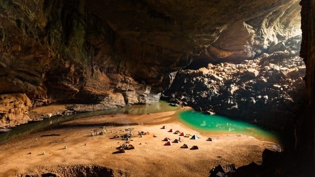 As the world's largest cave, Son Doong is over three miles long and 650 feet tall -- spacious enough to fit a 40-story skyscraper, according to Oxalis. Photo: CNN