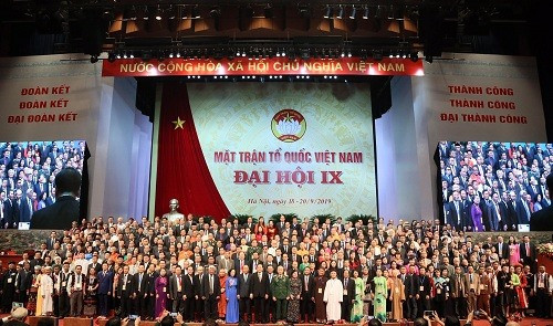 Đại hội đại biểu toàn quốc MTTQ Việt Nam lần thứ IX bế mạc chiều 20.9. Ảnh: chinhphu.vn