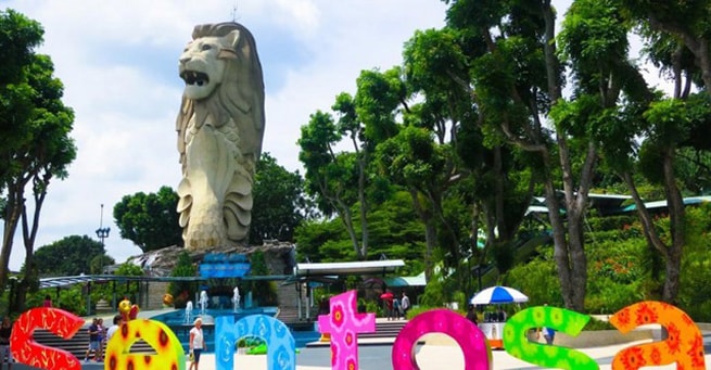 Bức tượng ở đảo Sentosa