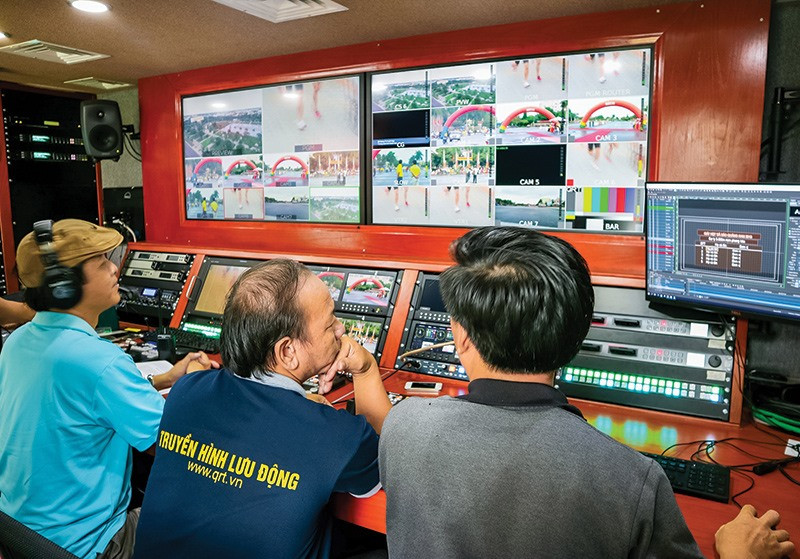 QRT sử dụng công nghệ truyền hình HD và phát sóng 4G cho buổi truyền hình trực tiếp giải Việt dã.