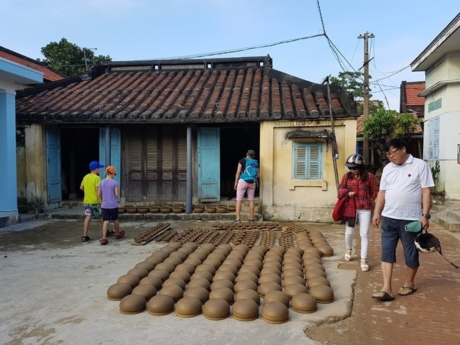 The 500-year-old pottery trade in Thanh Ha village emerged in the ancient town of Hoi An in the late 15th century, and some villagers still make items using brick kilns. Photo: CADN