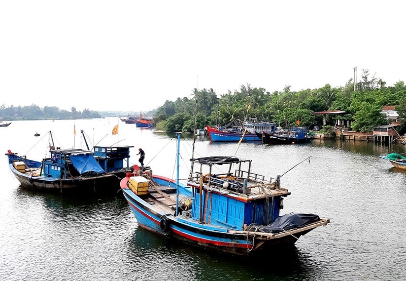 Sở hữu tàu thuyền nhỏ, ngư dân Quảng Nam có nhu cầu vay vốn đóng mới tàu công suất lớn sản xuất xa bờ. Ảnh: QUANG VIỆT