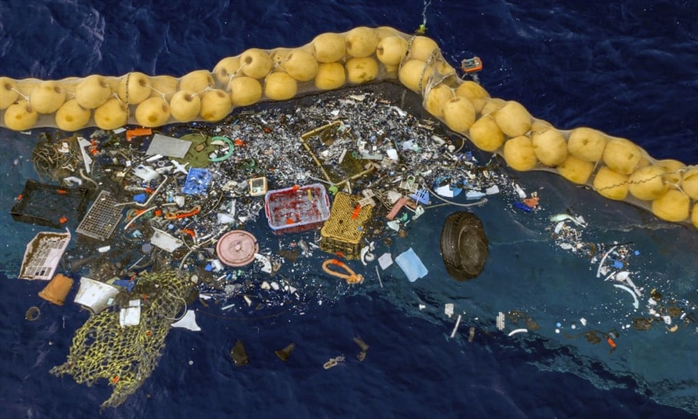 Thiết bị dọn rác đại dương mới nhất của Ocean Cleanup. Ảnh: AP