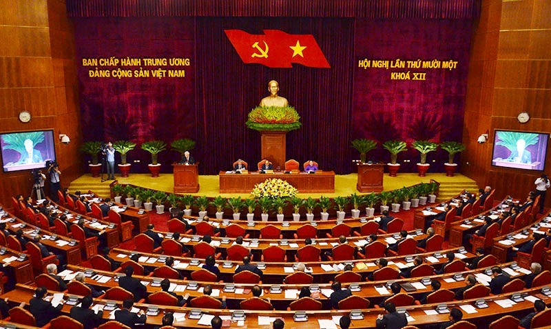 Quang cảnh Hội nghị lần thứ 11 Ban Chấp hành Trung ương Đảng khóa XII. Ảnh: chinhphu.vn