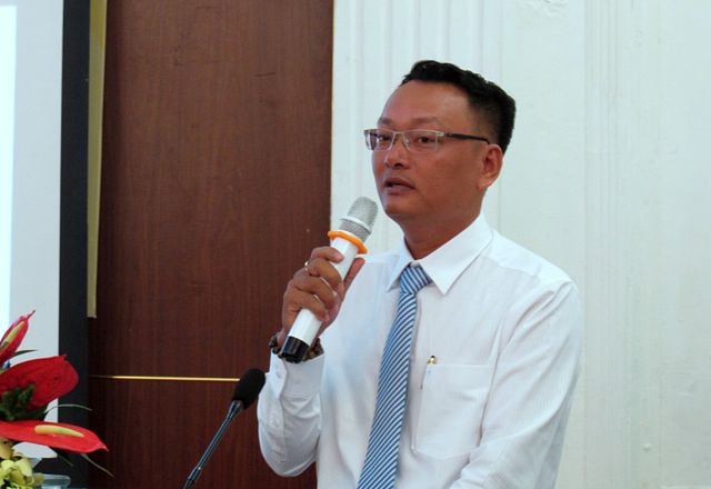 Ông Hồ Quý Vinh, Trưởng bến xe buýt Sài Gòn chia sẻ kinh nghiệm thực hiện môi trường không khói thuốc lá tại bến xe.