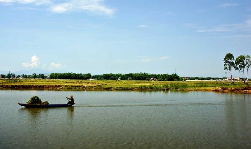 Sông Bàn Thạch (Tam Kỳ). Ảnh: PHƯƠNG THẢO