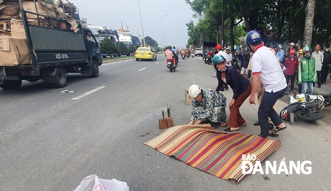 Hiện trường vụ tai nạn giao thông