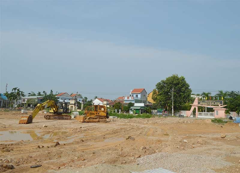 Công viên Dinh trấn Thanh Chiêm được xây dựng trên khu đất rộng 1,85ha. Ảnh:V.LỘC