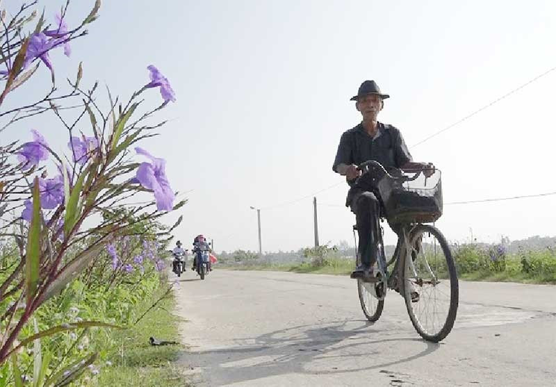Bộ mặt làng quê thôn Liễu Thạnh khởi sắc khi xây dựng khu dân cư nông thôn mới kiểu mẫu. Ảnh: BIÊN TÂN