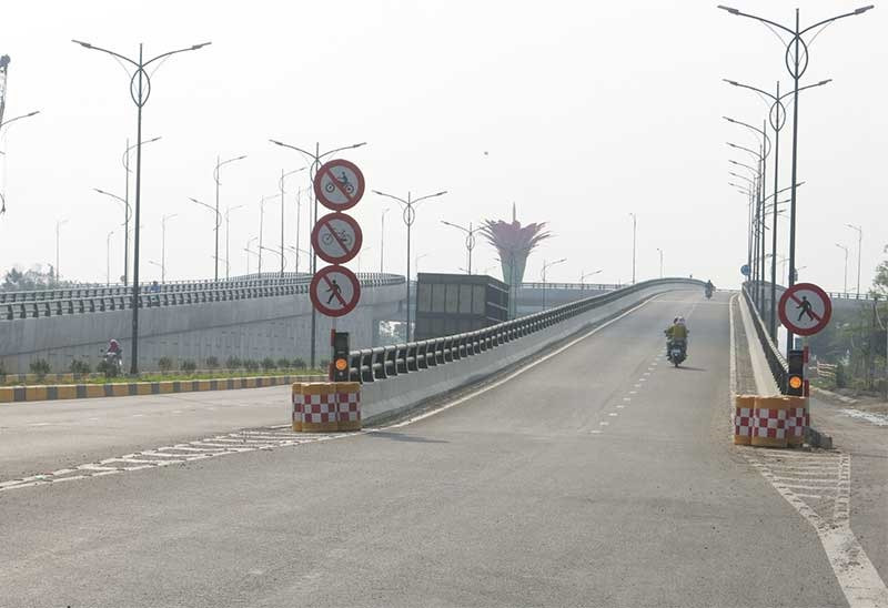 Đường Điện Biên Phủ nối 129 lên đường cao tốc Đà Nẵng - Quảng Ngãi là một trong những dự án giải ngân 0%. Ảnh: T.D