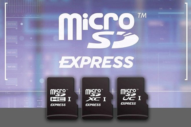 Thẻ nhớ định dạng microSD Express với tốc độ 985MB/giây.