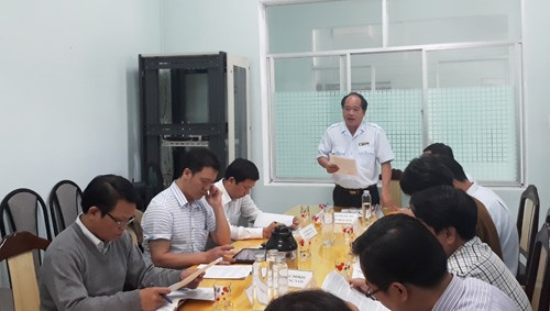 Chánh Thanh tra tỉnh Trần Minh Thái kết luận cuộc đối thoại. Ảnh: X.P