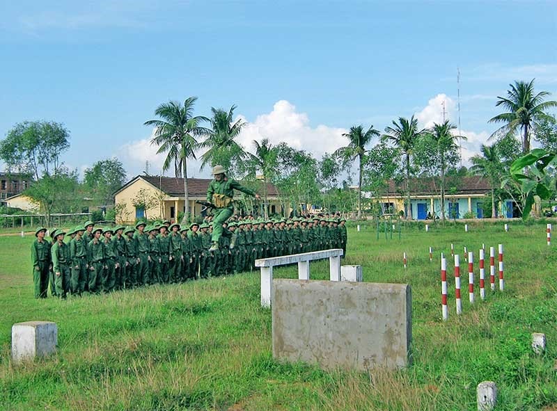 Rèn luyện trên thao trường. Ảnh: T.S