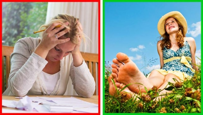 Giảm căng thẳng: Một nghiên cứu đã chứng minh rằng đi chân đất có thể làm giảm căng thẳng, ổn định tâm trạng.