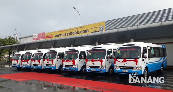 82 phương tiện ô tô tiêu chuẩn được đưa vào vận hành tuyền xe buýt Đà Nẵng- Huế và ngược lại