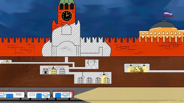 Hình ảnh mô phòng bên dưới điện Kremlin. Ảnh: Anton Romanov