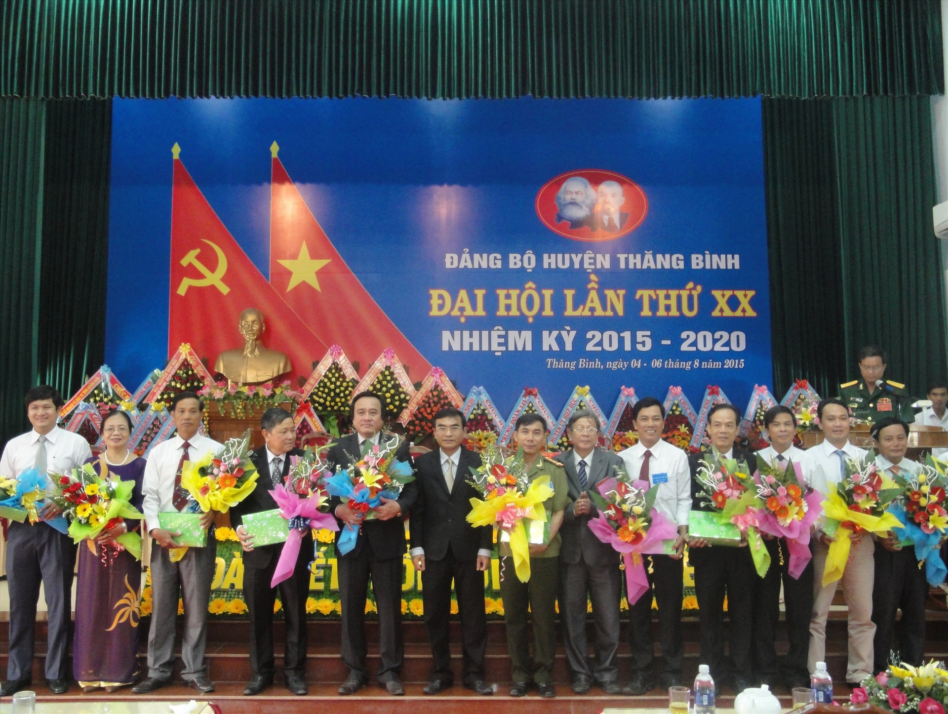 Đại hội Đảng bộ huyện Thăng Bình lần thứ XX (nhiệm kỳ 2015 - 2020). Ảnh: VIỆT NGUYỄN