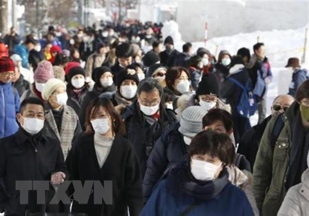 Du khách tại Lễ hội tuyết Sapporo, Nhật Bản. (Ảnh: Kyodo/TTXVN)