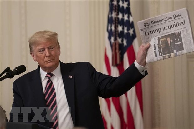 Tổng thống Mỹ Donald Trump. (Ảnh: THX/TTXVN)