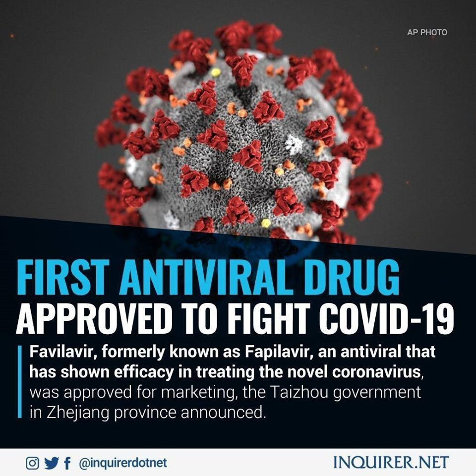 Thuốc Favilavir mang lại niềm hy vọng mới trong ngăn chặn dịch Covid-19. Ảnh: Inquirer