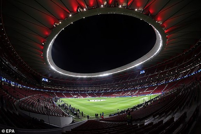 Wanda Metropolitano trước giờ bóng lăn