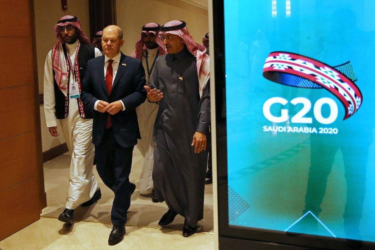 Các Bộ trưởng tài chính G-20 đến hội nghị tại Ả-rập Xê-út. Ảnh: middle-east-online