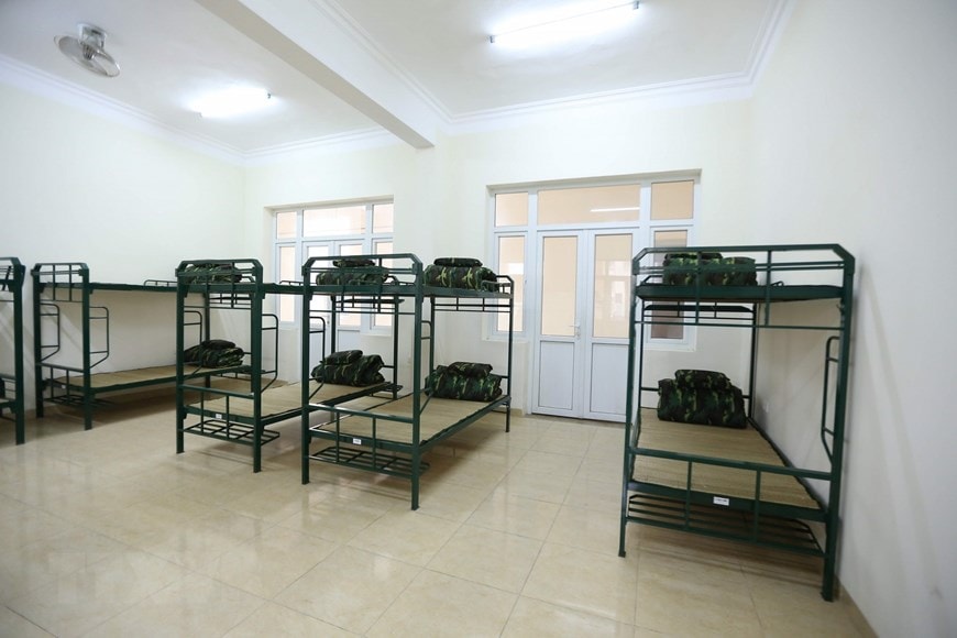 Khu lưu trú cho các công dân về cách ly. (Ảnh: TTXVN)