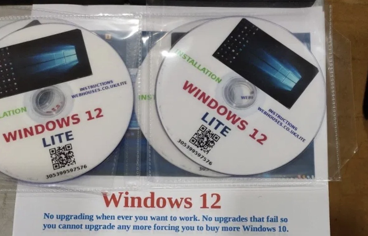 Đĩa cài đặt Windows 12 Lite