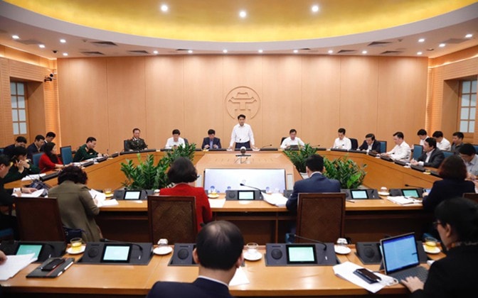 Họp Ban chỉ đạo phòng, chống dịch Covid-19 TP Hà Nội
