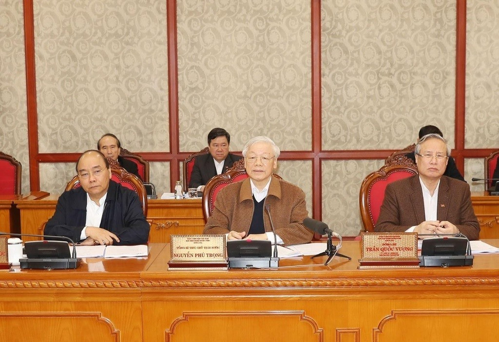 Tổng Bí thư, Chủ tịch nước Nguyễn Phú Trọng nhấn mạnh khi chủ trì phiên họp của Bộ Chính trị sáng 20/3 về công tác phòng, chống dịch COVID-19.