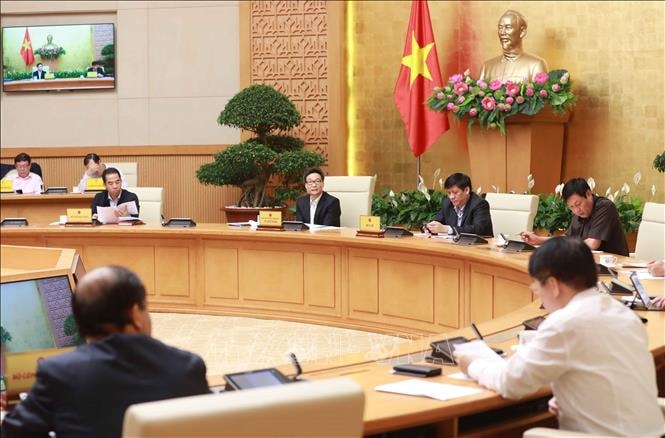 Phó Thủ tướng Chính phủ Vũ Đức Đam phát biểu chỉ đạo cuộc họp. Ảnh: Doãn Tấn/TTXVN