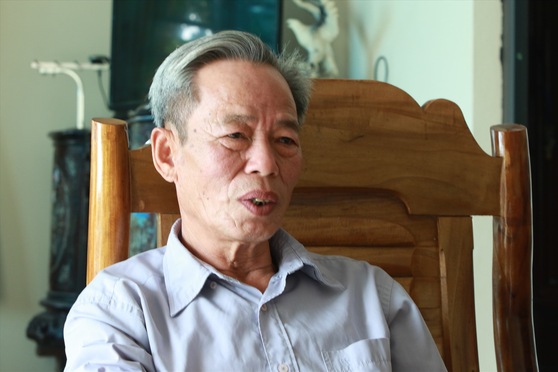 Cựu chiến binh Lê Hữu Hưng vẫn nhớ nhiều địa danh ở chiến trường Quảng Nam, nơi ông từng chiến đấu.