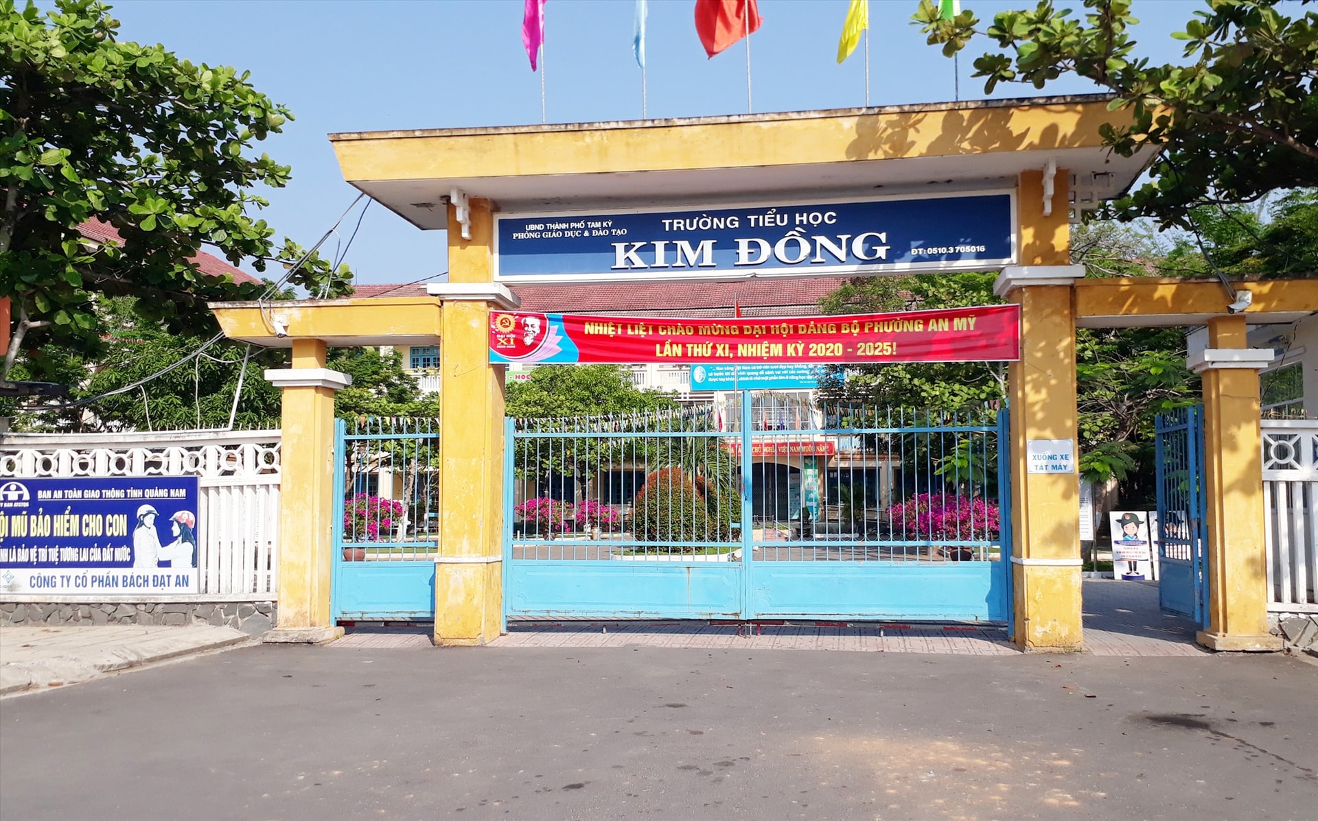 Trường Tiểu học Kim Đồng phường An Mỹ được xây dựng khang trang. Ảnh: X.P