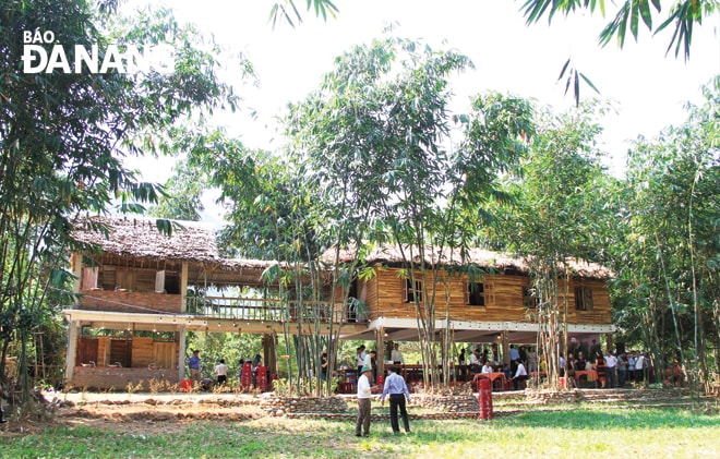 Mô hình homestay du lịch cộng đồng tại thôn Tà Lang (xã Hòa Bắc) tạo bước khởi đầu cho mục tiêu phát triển du lịch cộng đồng trên địa bàn huyện Hòa Vang.Ảnh: LAM PHƯƠNG