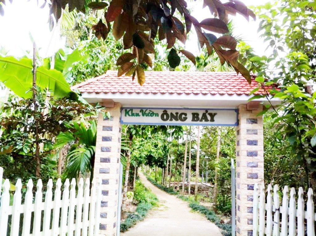 “Khu vườn ông Bảy” của ông Nguyễn Quang Soạn, Đại Bình. Ảnh: TR.NHAN