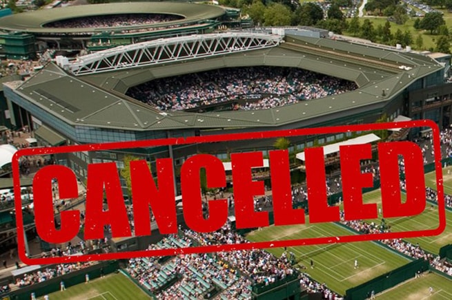 Hủy giải Wimbledon 2020. (Nguồn: The Sun)