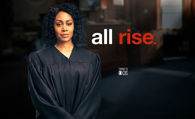 Pa-nô giới thiệu loạt phim truyền hình ăn khách “All Rise” của kênh CBS. Ảnh: CBS