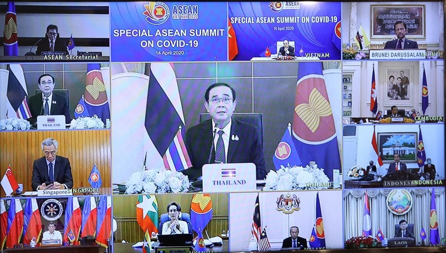 Thủ tướng Thái Lan Prayut Chan-o-cha phát biểu. (Ảnh: Thống Nhất/TTXVN)