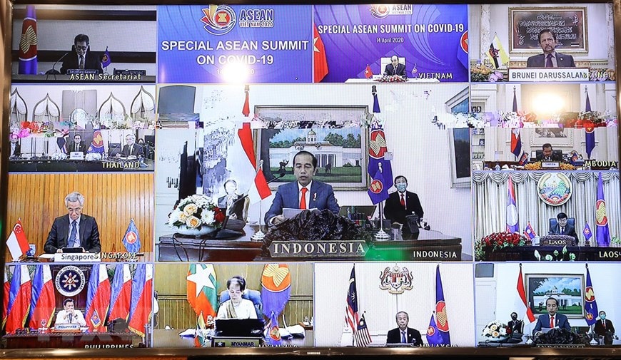 Tổng thống Indonesia Joko Widodo phát biểu. (Ảnh: Thống Nhất/TTXVN)
