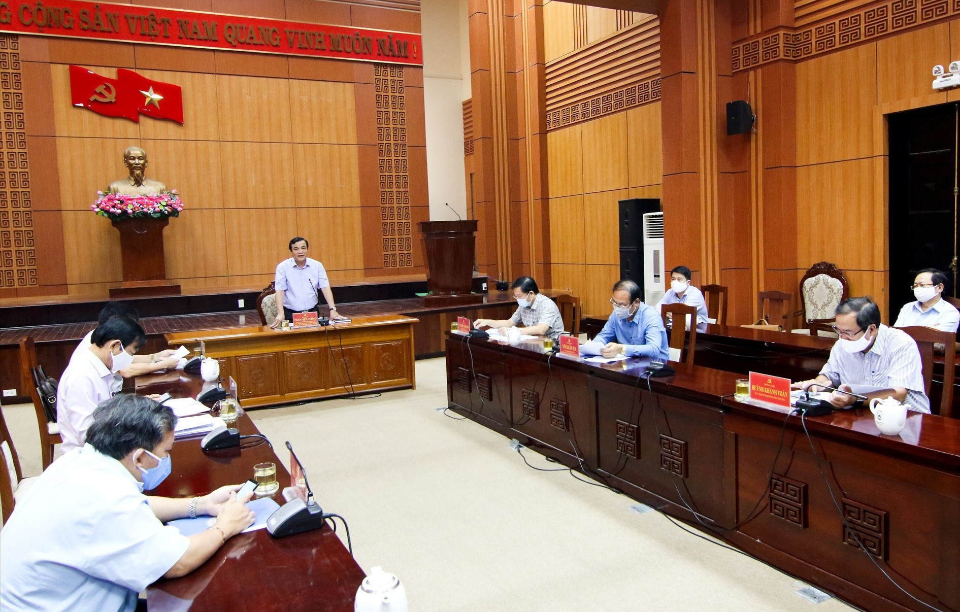 Bí thư Tỉnh ủy Phan Việt Cường kết luận tại buổi làm việc