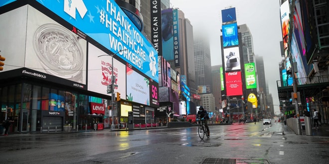 New York bị ảnh hưởng nặng nề nhất so với tất cả các bang của Mỹ. Ảnh: AFP/Getty Images