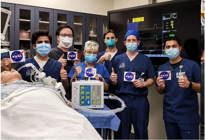 Các bác sĩ tại Trường Y khoa Icahn ở Mount Sinai, New York đã đưa ra ý kiến sau khi thử nghiệm nguyên mẫu máy thở của NASA