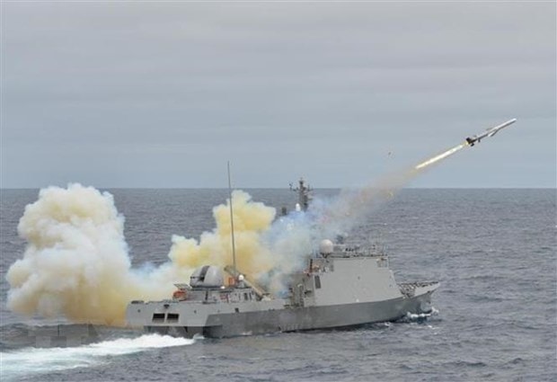 Hải quân Hàn Quốc trong một cuộc tập trận. (Nguồn: AFP-TTXVN)