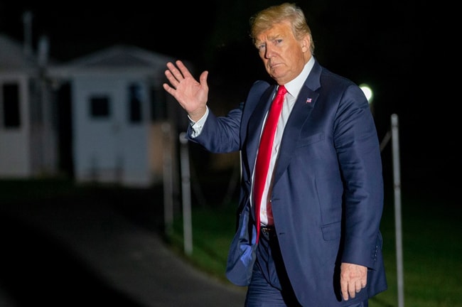 Tổng thống Mỹ Donald Trump tại Nhà Trắng. Ảnh: AP