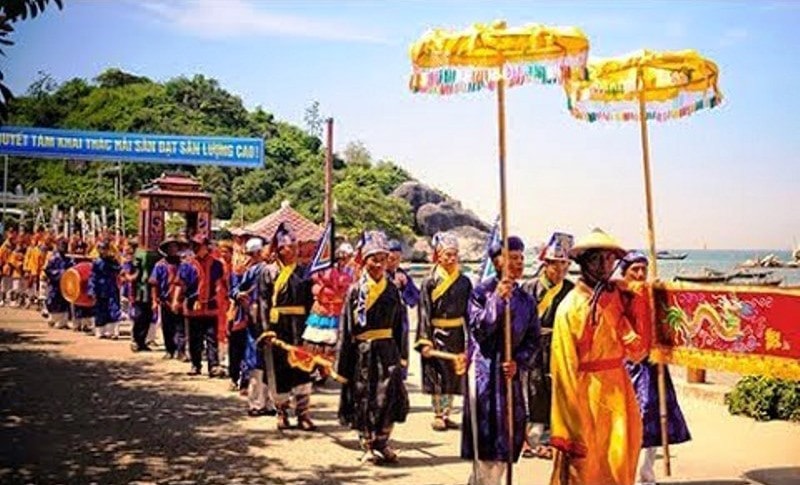 Lễ hội Bà Phường Chào, một nghi lễ, nét sinh hoạt mang đậm yếu tố văn hóa dân gian được Đại Cường chú trọng duy trì. Ảnh: H.L