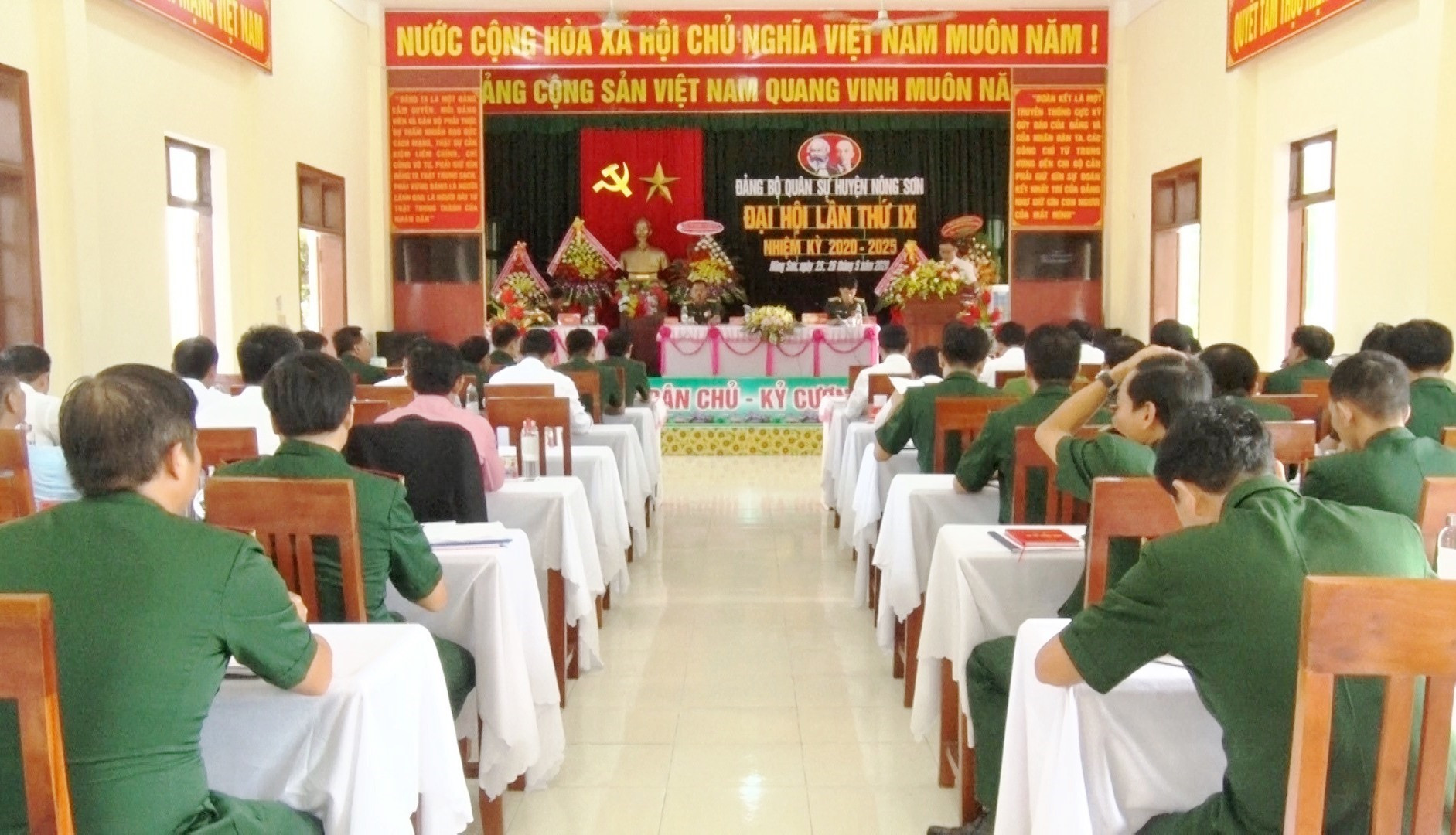 Đảng bộ Quân sự huyện Nông Sơn tổ chức đại hội lần thứ IX, nhiệm kỳ 2020 - 2025.